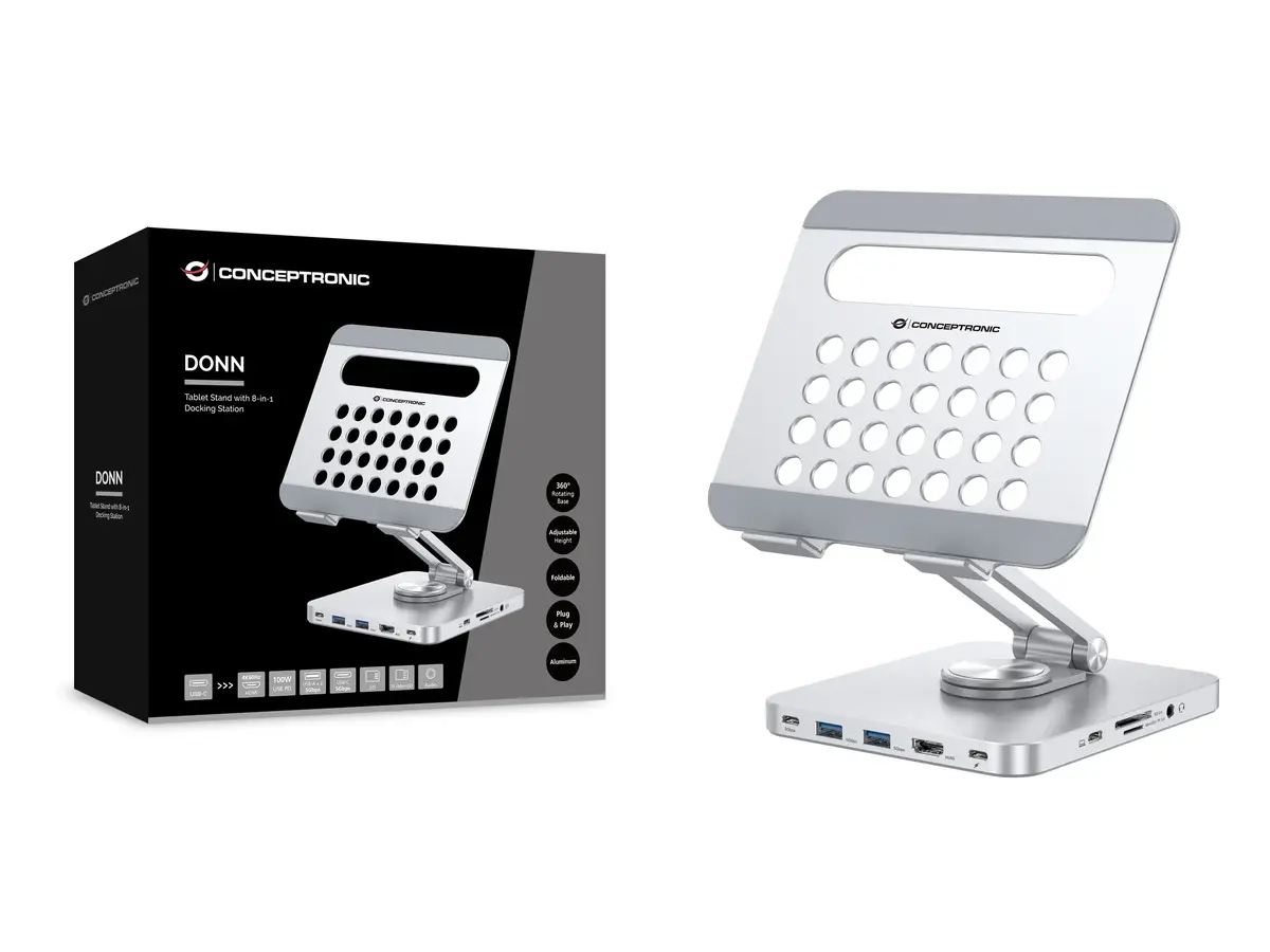 Conceptronic DONN26G multimediju statīvs un dokstacija Photo 4