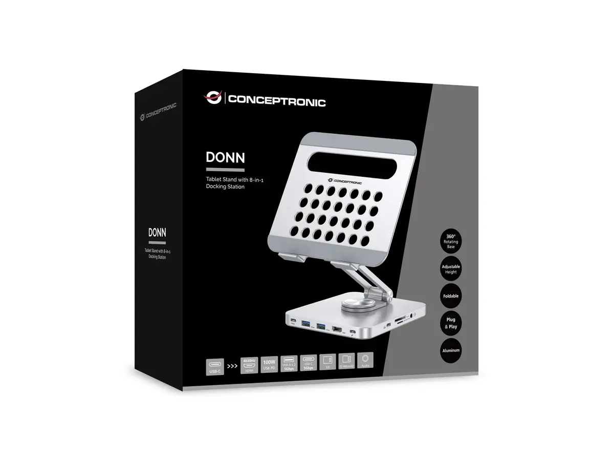 Conceptronic DONN26G multimediju statīvs un dokstacija Photo 5