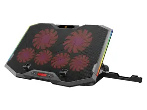 Охлаждающая подставка для игрового ноутбука Conceptronic THYIA ERGO с 6 вентиляторами для диагонали до 17 дюймов