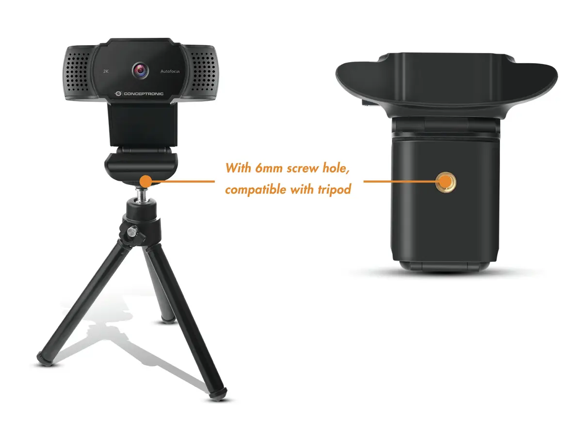 Conceptronic AMDIS 2K Super HD tīmekļa kamera Photo 3