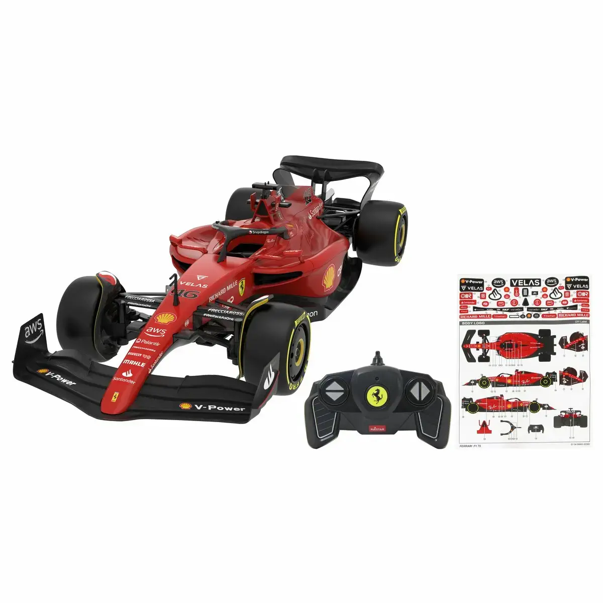 Jamara Ferrari F1-75 RC Sport Car Model 1:18 Photo 3