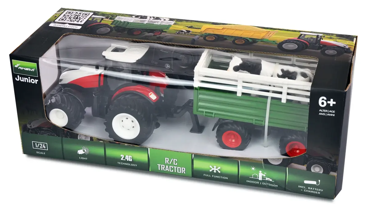 Amewi 22601 tālvadības traktors-vilcējs 1:24 Photo 2