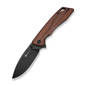 SENCUT Stratex Folding Knife with Guibourtia Wood Handle