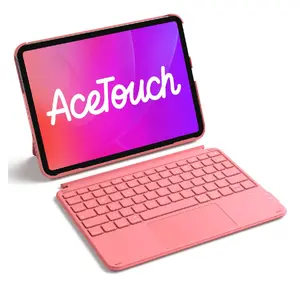 Inateck KB04122 Folio Keyboard Case for 11-inch iPad, Red