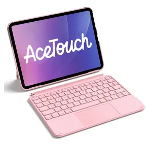 Inateck KB04122 Folio Keyboard Case for 11-inch iPad, Pink