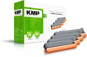 KMP B-T98V Multipack Toner Cartridges for Brother, Black, Cyan, Magenta, Yellow, 4-Pack