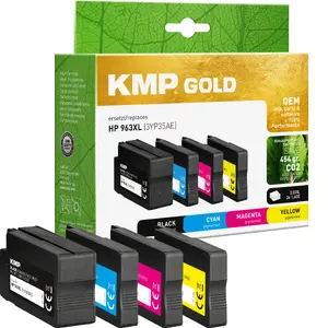 KMP 1766,6005 Compatible Ink Cartridge Multipack for HP, High Yield, 4 Pieces