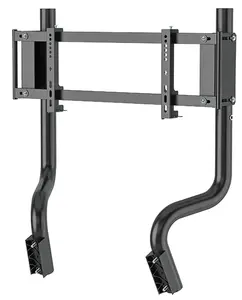 Oplite 89132 Flight and Racing Simulator Monitor Stand, Black Steel