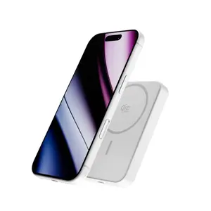 Внешний аккумулятор Epico Mag+ EM75 10000мАч 25Вт с беспроводной зарядкой Qi2 - серебристый