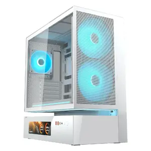 Cougar CFV235 Vision Midi Tower PC Case, ARGB, LCD Display, Mesh, White