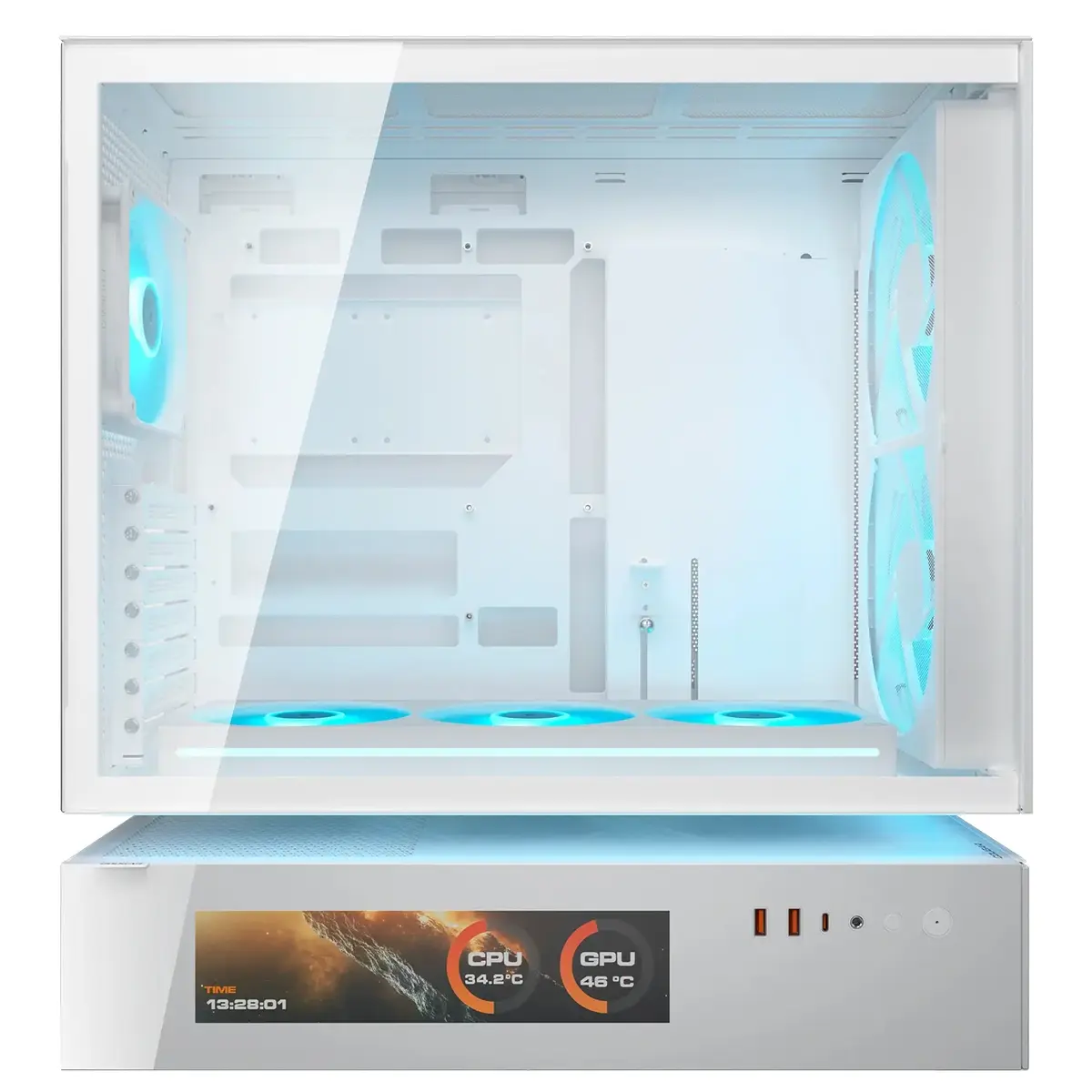 Cougar CFV235 Vision Midi Tower PC Case - White Photo 3
