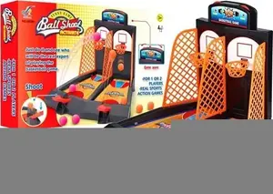 Настольная игра LEANToys Мини-баскетбол, черная, с мячами