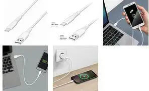 LogiLink USB 2.0 kabelis, USB-A - USB-C, 3.0 m, balts
