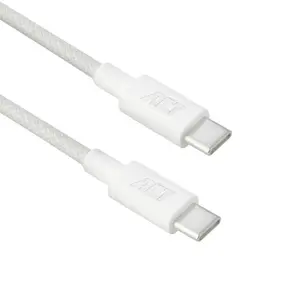ACT USB-C to USB-C 2.0 Charging and Data Cable, 240W, 1 Meter, White
