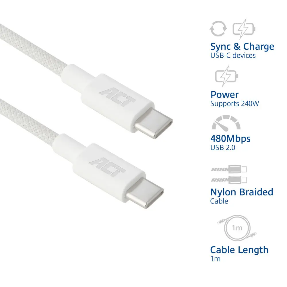 ACT USB 2.0 USB-C to USB-C Cable AC3084 Photo 2