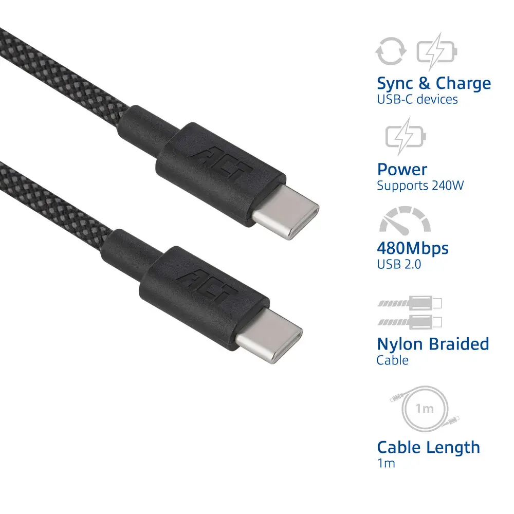 ACT USB-C to USB-C Cable AC3086 Photo 2