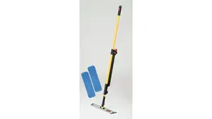 Rubbermaid R050669 mikrošķiedras mitrās uzkopšanas mops, dzeltens