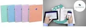 Oxford Smart Pastel spirālburtnīca, A4+ formāts, Seyès rūtojums, 80 lapas, 90 g/m², elastīgs vāks - 5 gab.