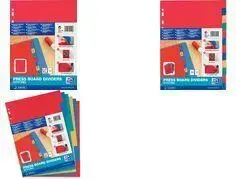 Oxford A4 kartona dalītājs, 12 daļas, īpaši plats, marmora raksts, 225 g/m²
