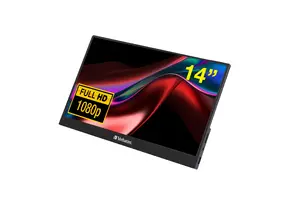 Verbatim 49590 Portatīvais datora monitors 14 collas Full HD 1920 x 1080 LCD IPS Melns 6 ms Iebūvēti skaļruņi AMD FreeSync HDMI Biroja