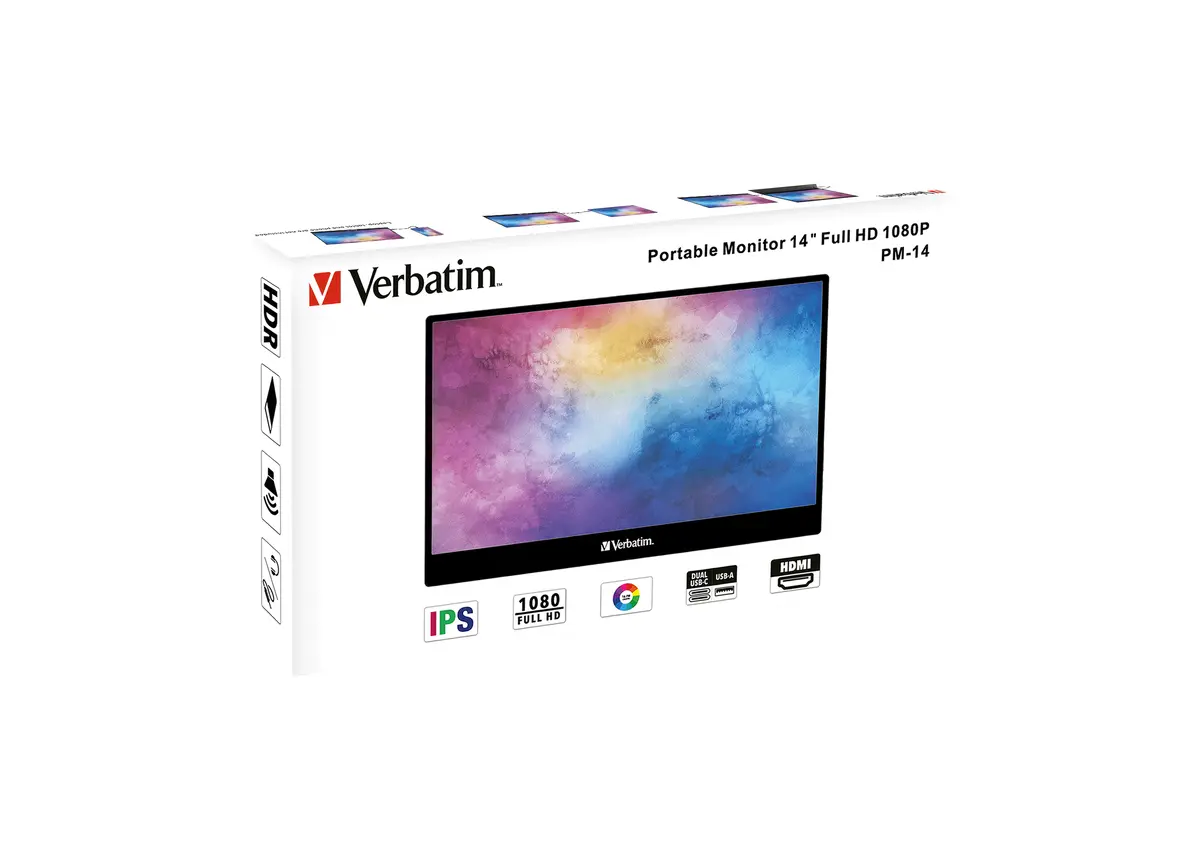 Verbatim 49590 14" Full HD portatīvais monitors Photo 5