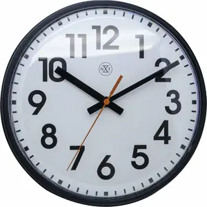 NeXtime Peter analogais sienas pulkstenis, apaļš, melnbalts