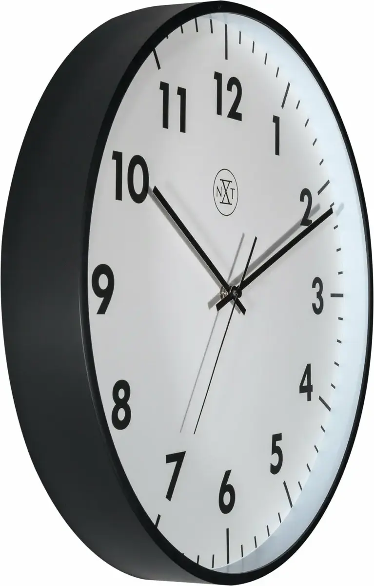 Аналоговые настенные часы NeXtime New, черно-белые Photo 2