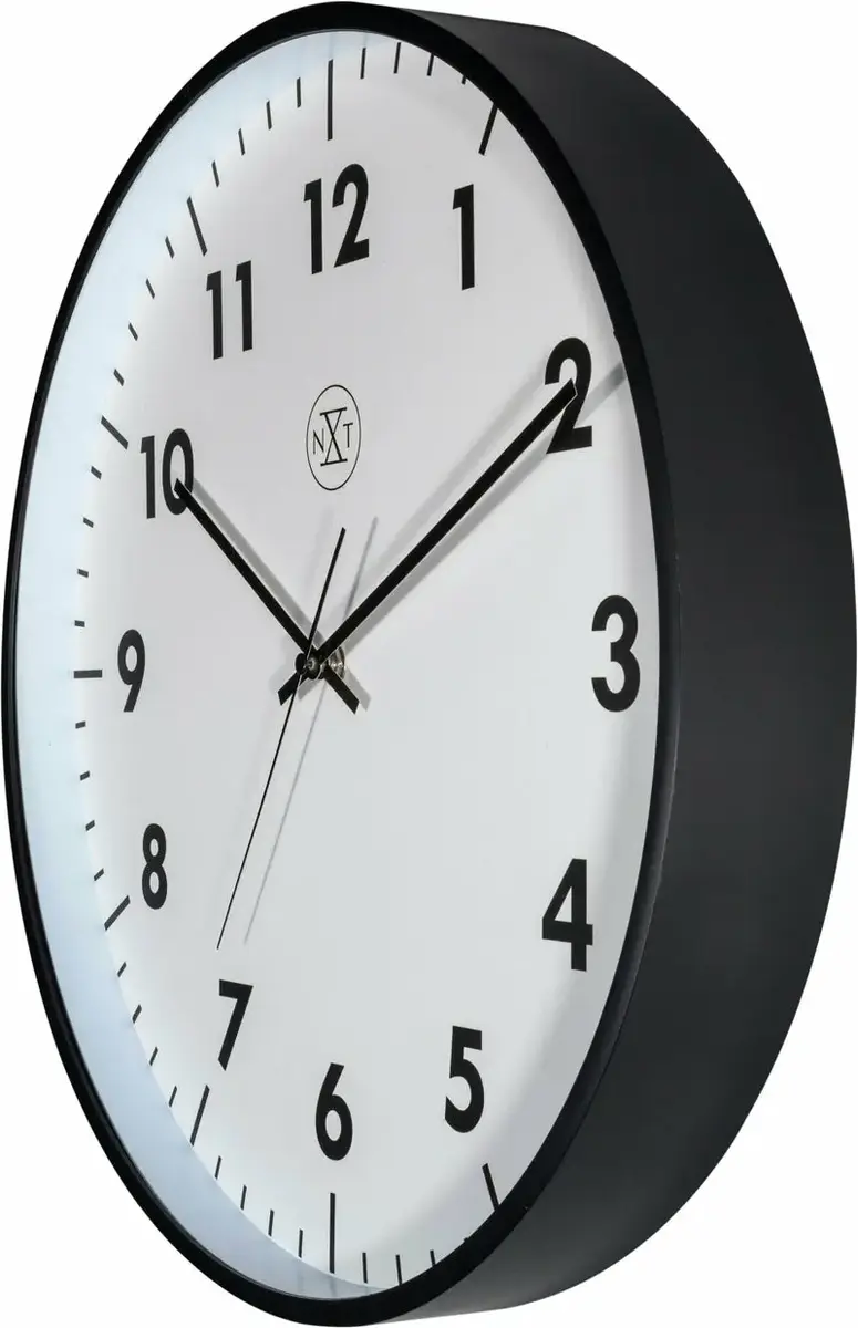 Аналоговые настенные часы NeXtime New, черно-белые Photo 3