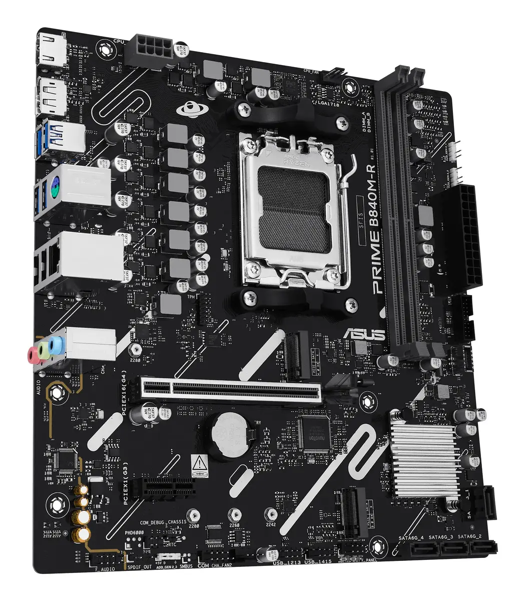 Asus PRIME B840M-R mātesplate | Socket AM5 Micro ATX Photo 3