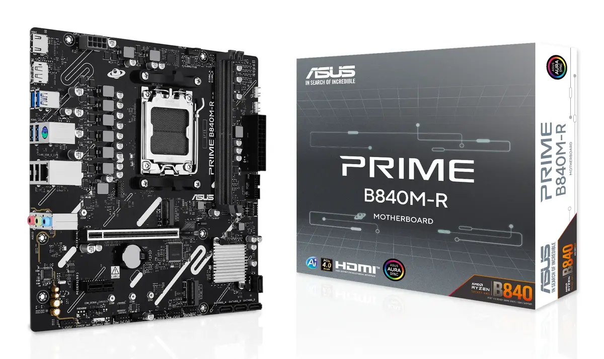 Asus PRIME B840M-R mātesplate | Socket AM5 Micro ATX Photo 7