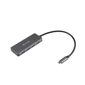 USB-C хаб eSTUFF ES623007 с 5 портами USB 3.2 Gen 1 Type-A, алюминиевый
