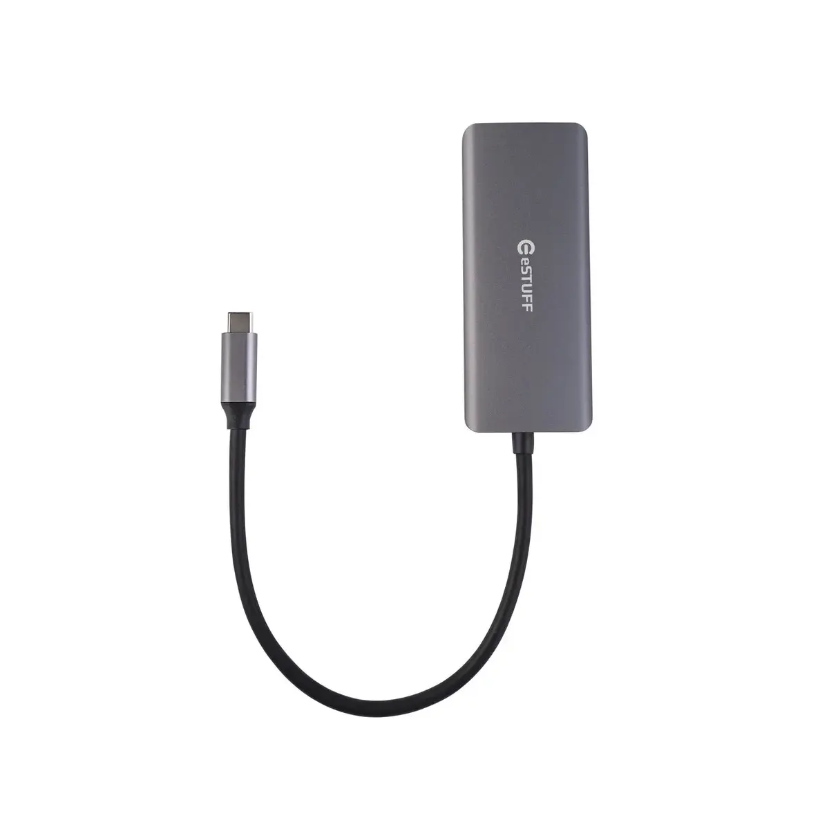 USB-C хаб eSTUFF ES623007 — 5-портовый алюминиевый адаптер Photo 3
