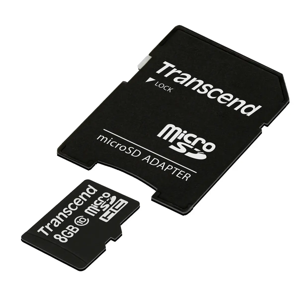 Карта памяти Transcend 8GB MicroSDHC Class 10 с адаптером Photo 3