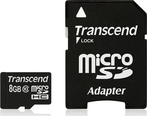 Карта памяти Transcend 8GB MicroSDHC Class 10 с адаптером Photo 4
