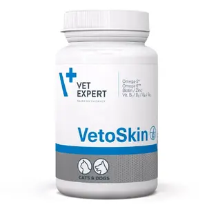 VetExpert VetoSkin капсулы для поддержки кожи и шерсти, 90 шт.