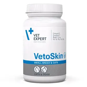 VetExpert VetoSkin капсулы для собак мелких пород и кошек, 60 капсул