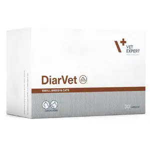 VetExpert Diarvet Small Breed and Cats, 30 Capsules