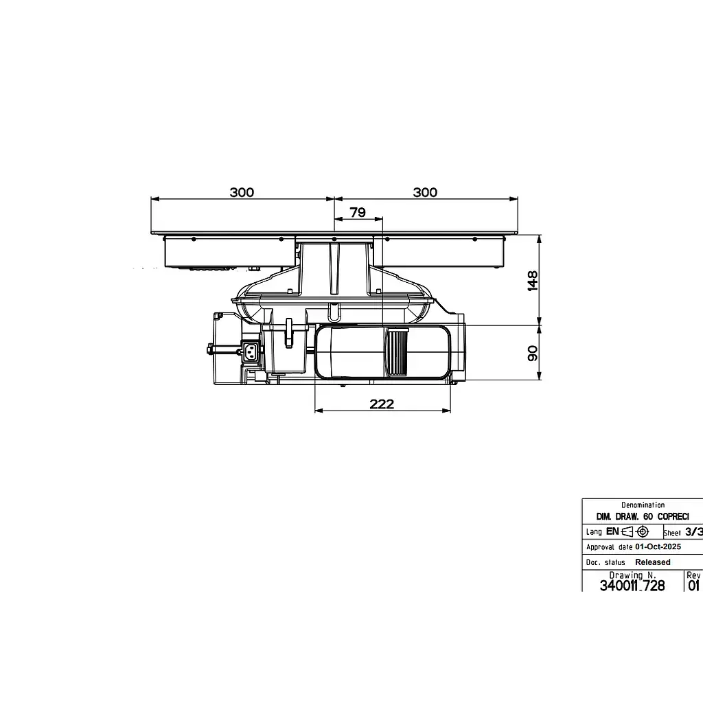 Индукционная панель с вытяжкой FABER GALILEO SLIM RING A600 Photo 4