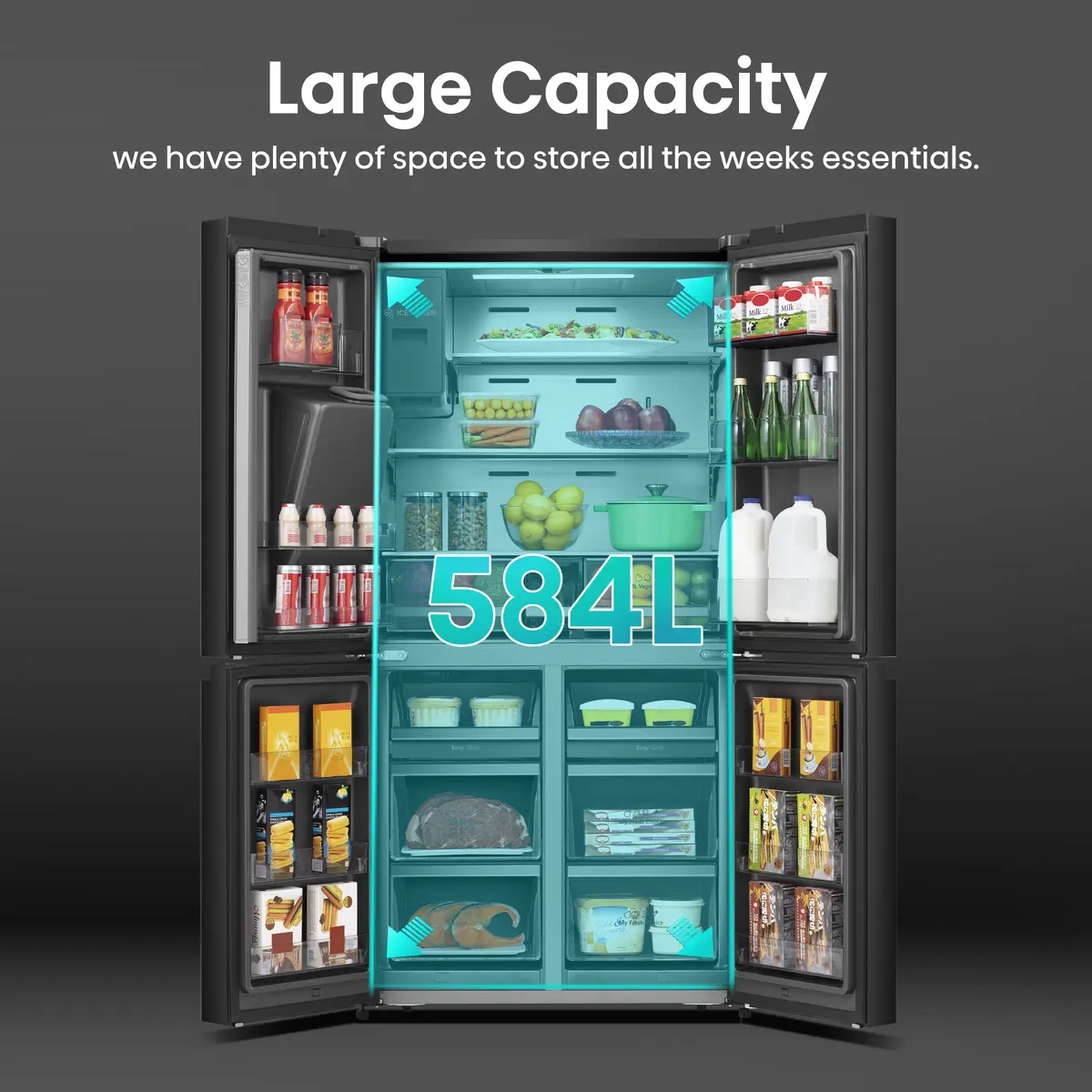 HISENSE RQ760N4SBFE Fridge - Black Photo 17