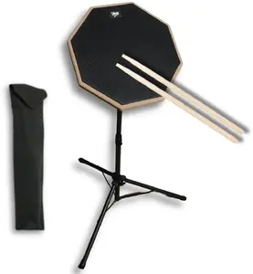 V-tone PDS8 BK 8-inch Practice Drum Pad, Black