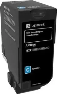 Lexmark 74C20C0 Cyan Original Laser Printer Toner