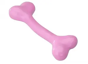 Игрушка для собак EBI Rubber Bone, с ароматом клубники, розовая, размер S, 14.75 см