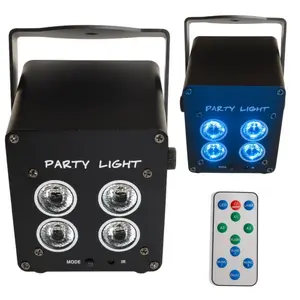 Light4Me Accu Par 4x3W Battery-Powered LED Spotlight