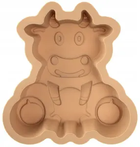 Slowmoose silikona cepšanas forma Govs kūkām un desertiem