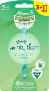 Одноразовые женские бритвы Wilkinson My Intuition Xtreme3 Comfort Sensitive, 4 шт.