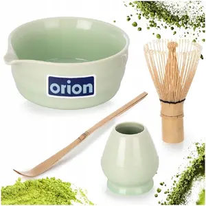 Набор для приготовления матча Moya Matcha Ceremonia, 4 предмета, с чашей и бамбуковым венчиком