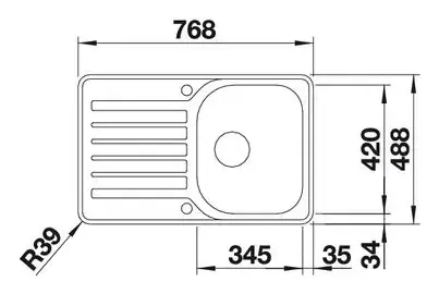 Кухонная мойка Blanco Lantos 45 S-IF Compact Photo 2