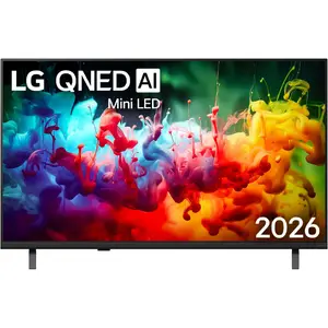 LG QNED AI MiniLED Smart TV 43QNED7EB3C с 43-дюймовым дисплеем 4K Ultra HD, плоским экраном, Wi-Fi и черным корпусом