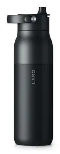 LARQ PureVis 2 Self-Cleaning Water Bottle, 1000 ml, Stainless Steel, Black