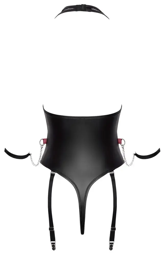 Боди Cottelli Collection Body Bondage XL с открытым шагом Photo 10